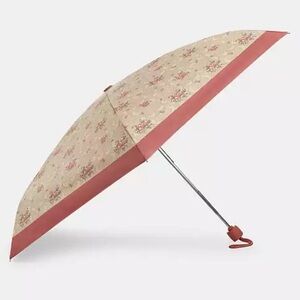 NWT Coach Signature Mini UV Umbrella with Floral Print